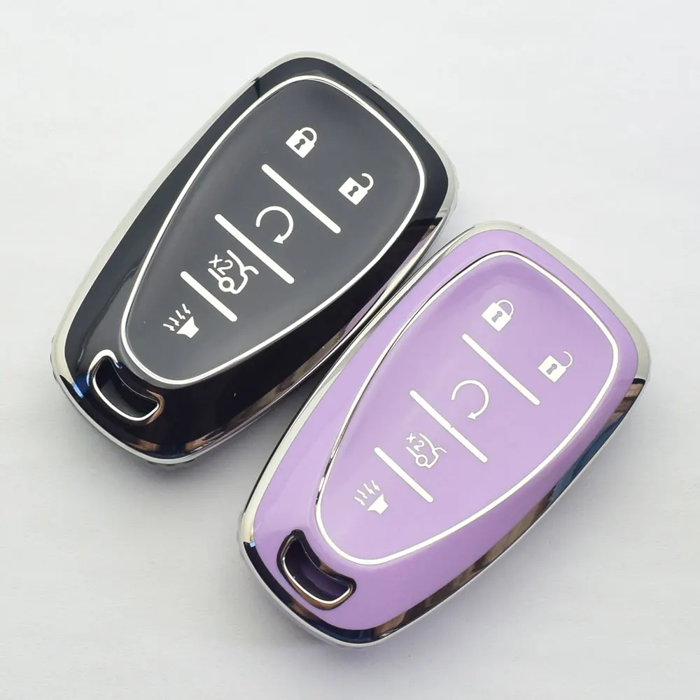 TPU Car Key Case Remote Fobs Cover Keychain For Chevrolet Camaro Cruze XL8 Malibu Equinox Blazer Trailblazer 2020 Auto Accessory view 6