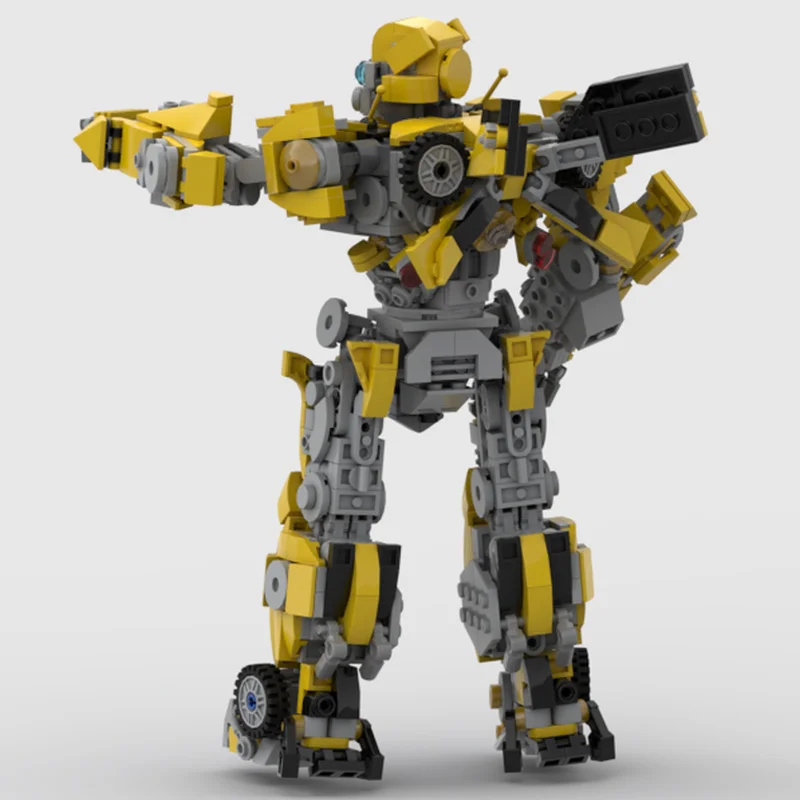 1128 قطعة MOC تلعثم الانحناء فيلم 2007 لتقوم بها بنفسك اللبنات تحويل نموذج الإبداعية التجمع سيارات لعبة روبوت العمل تحصيل #2
