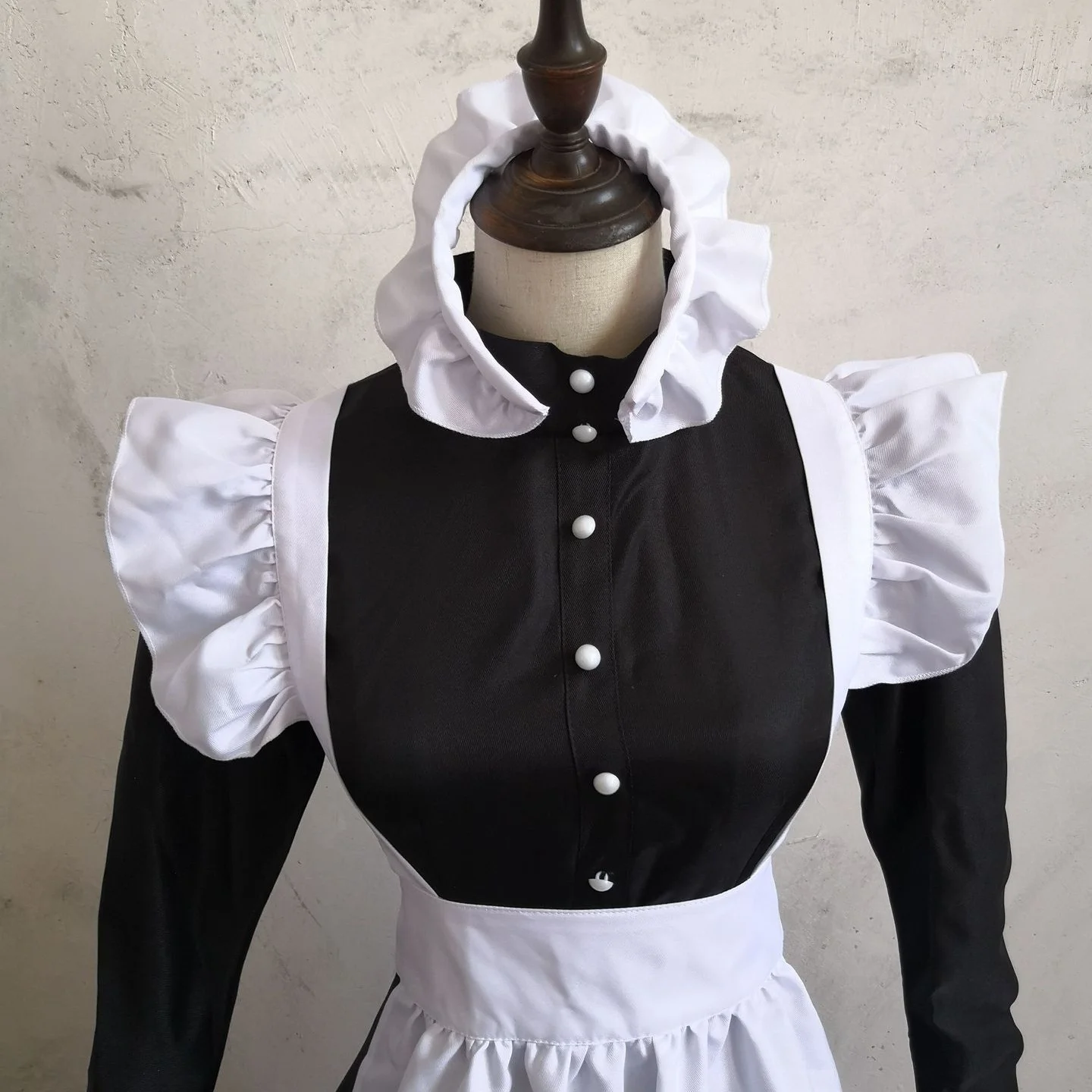 أزياء بلا وايت بيرل تيد للخادمة أزياء الهالوين التأثيرية للنساء ملابس القهوة والرياض لوليتا التقليدية للذقن...