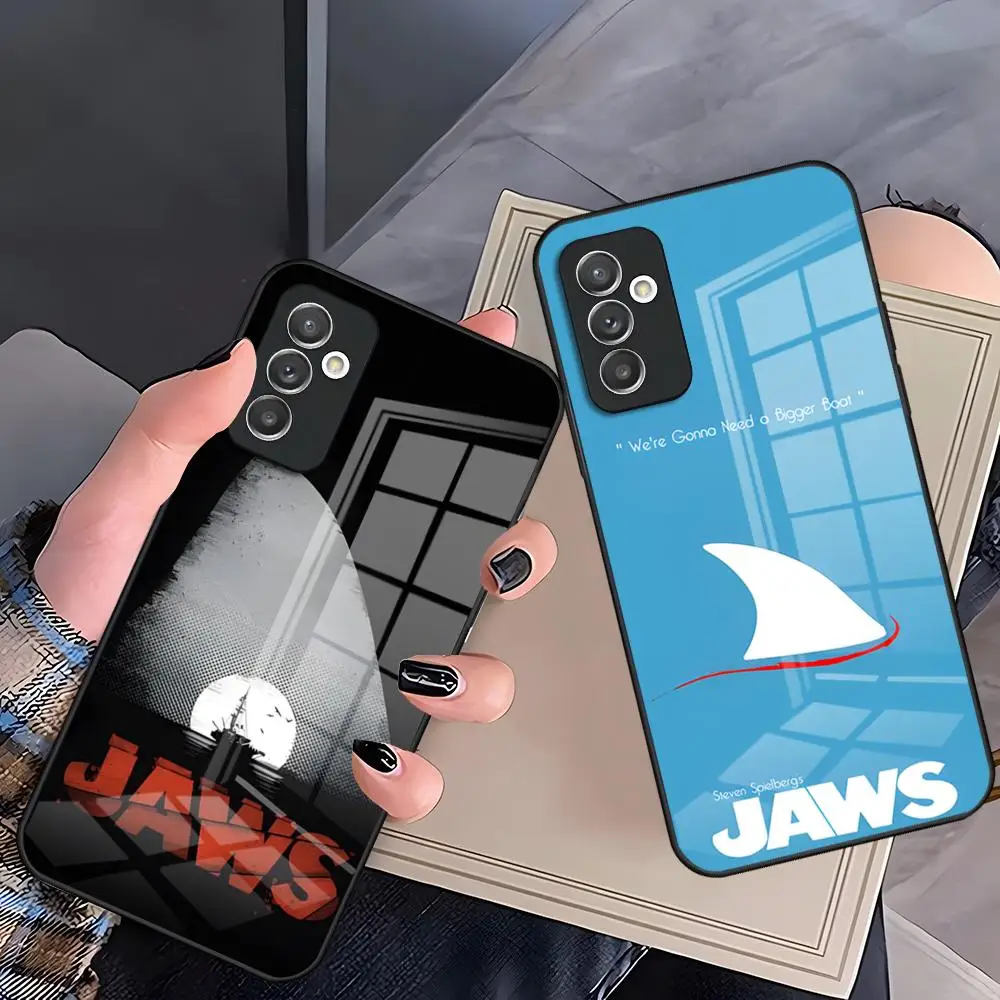 Movie J-Jaws Phone Case For Samsung S26 S25 Plus S20 S20 Plus S22 Ultra S23 FE S21 Plus S21 Ultra Glass Cover
