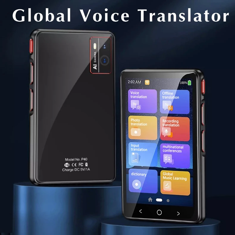 

P40 intelligent voice translator real-time simultaneous online 138 languages offline photo translation conference travel learnin