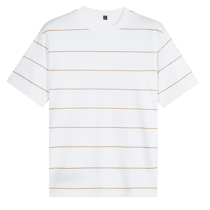 Men's Cotton Polo Shirt Short-Sleeved Top 2024 Summer New Fashion Casual Lapel Versatile Classic Striped T-shirt