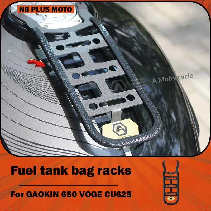 【Premium】Para VOGE CU625 GAOKIN 650, soporte para bolsa de tanque de combustible para motocicleta modificada, soporte para tanque de combustible