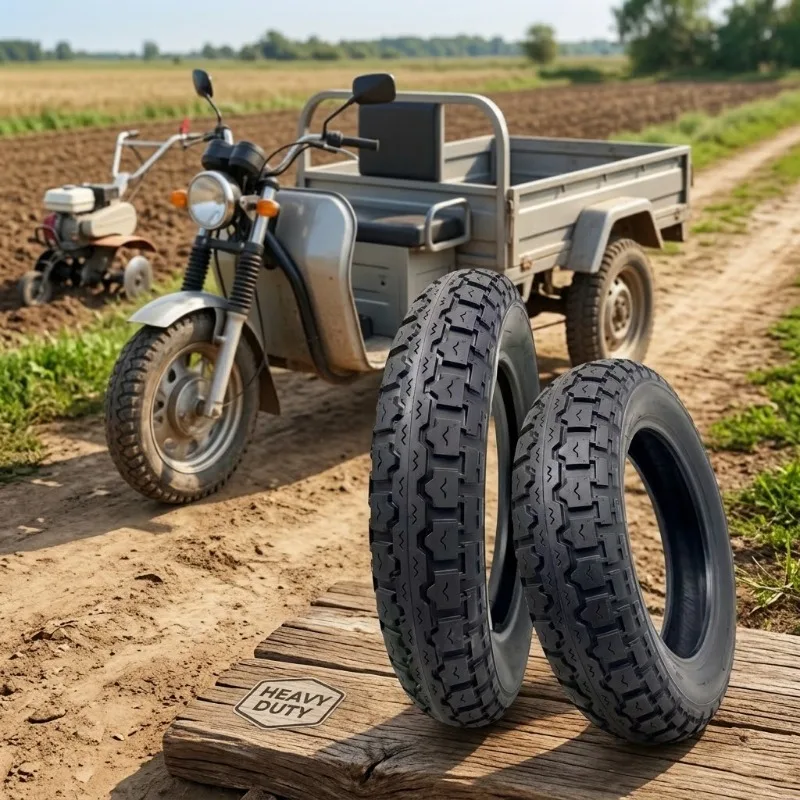 1/2Pcs  3.00-12 3.50-12 3.750-12 Heavy Duty Tire Tyre For Cargo Tricycle Mobility Scooter Farm Tractor Micro-Tiller Outer Parts