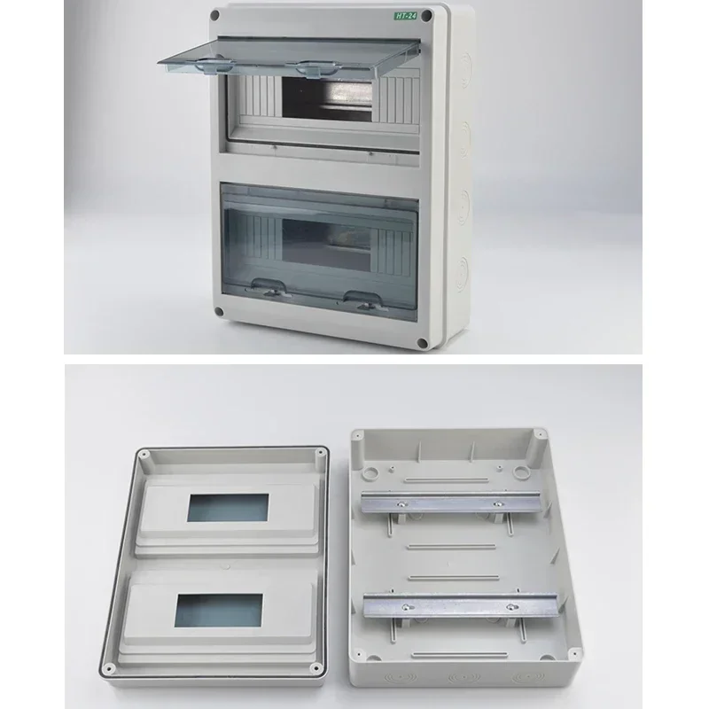 HT Series Junction Box 2/5/8/12/15/18/24WAY PC Plastic Outdoor Electrical IP65 Waterproof Distribution Box