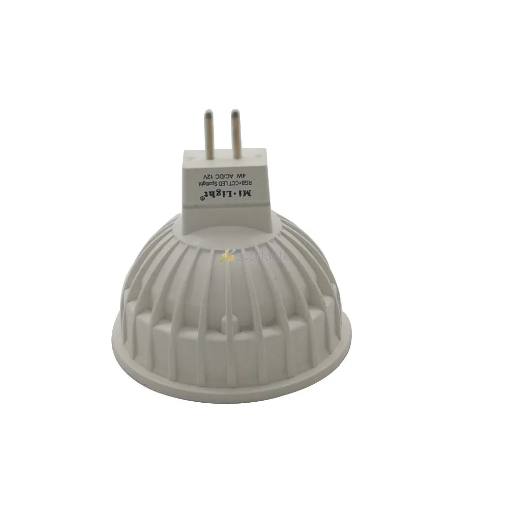 Miboxer 4W MR16 RGB + CCT Светодиодная прожекторная лампа (2700-6500K) WiFi Smart FUT104 DC12V 2 4G RF беспроводной пульт дистанционного управления