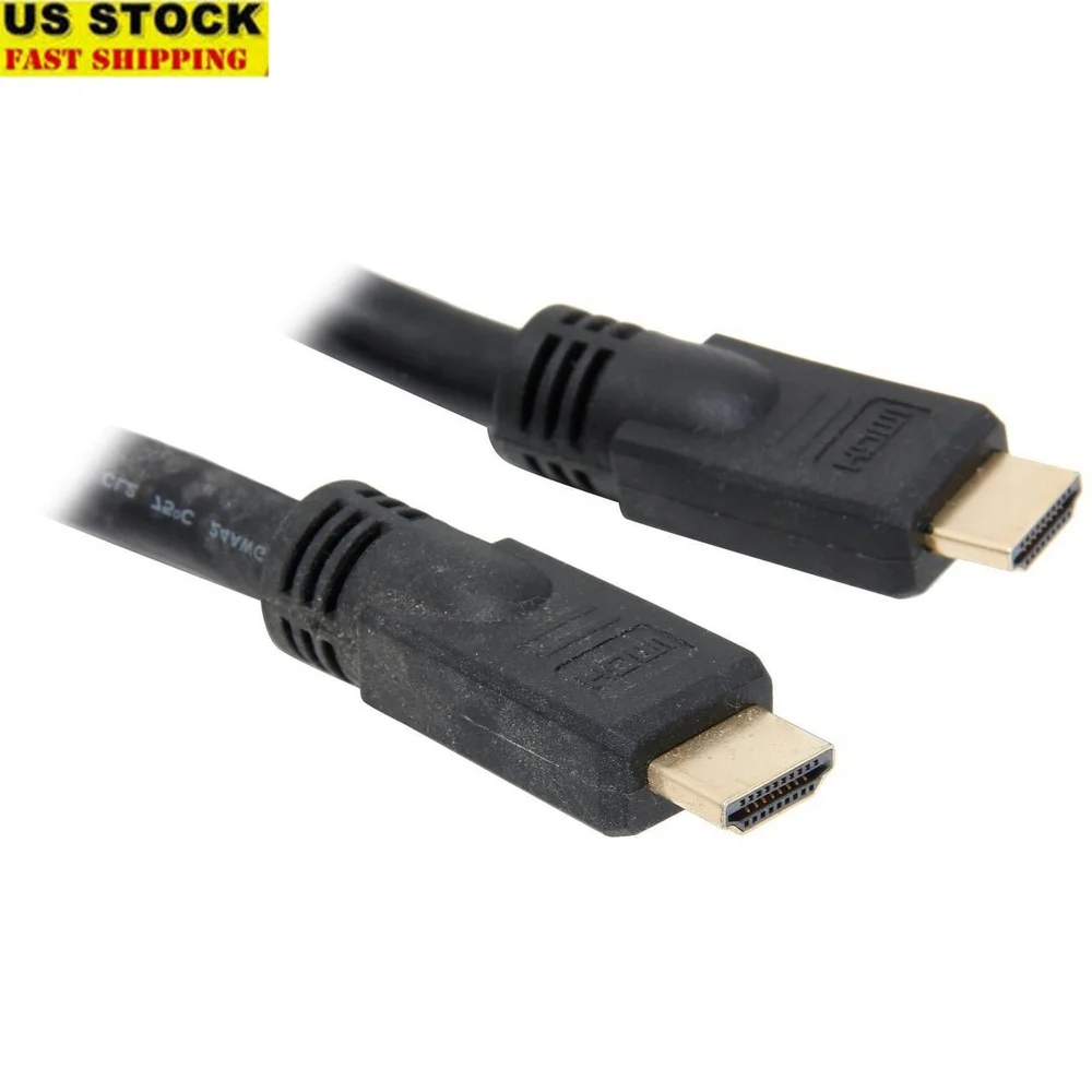 

Высокоскоростной HDMI-кабель длиной 35 футов Ultra HD 4K x 2K позолоченный аудио-видео разъем для ноутбука, проектор, надежное подключение на большие расстояния
