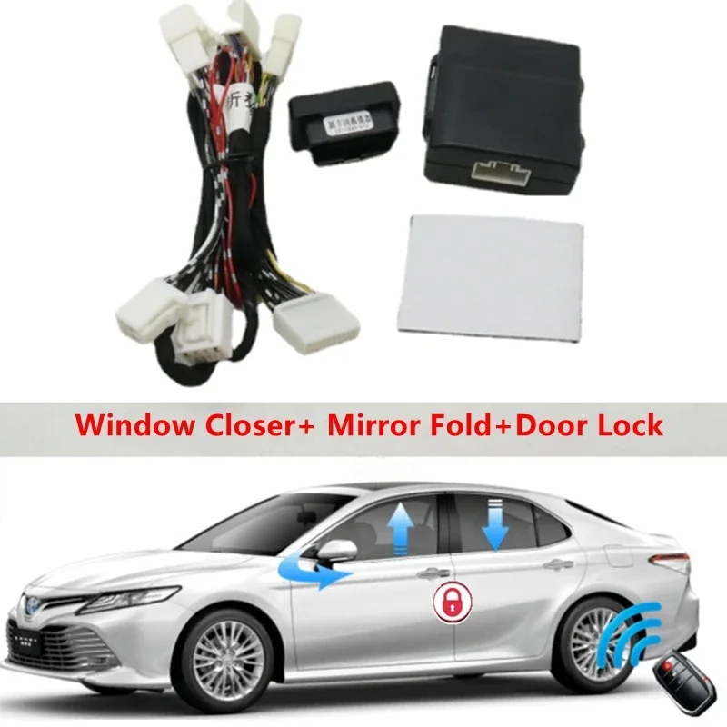 

For Toyota Camry 2018-2020 Auto Window Closer Opening + Side Mirror Folding +OBD Door Lock Unfold Module Left Hand Drive Car