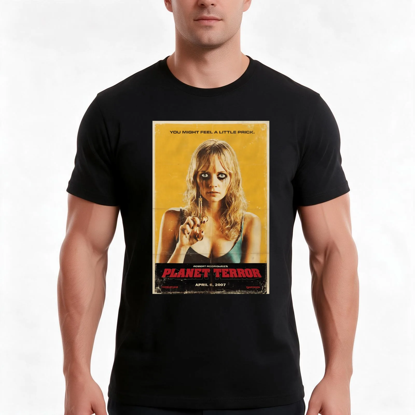planet terror 2.0 poster T-Shirt Summer Casual Cotton Tee Oversized Streetwear Tops Vintage Graphic Print Unisex Men Women