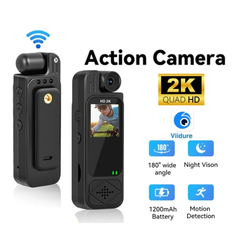 

1.3 inch Body Camera 2K /4K WiFi Sports DV Portable Digital Video Recorder Infrared Night Vision BodyCam Police Camcorder
