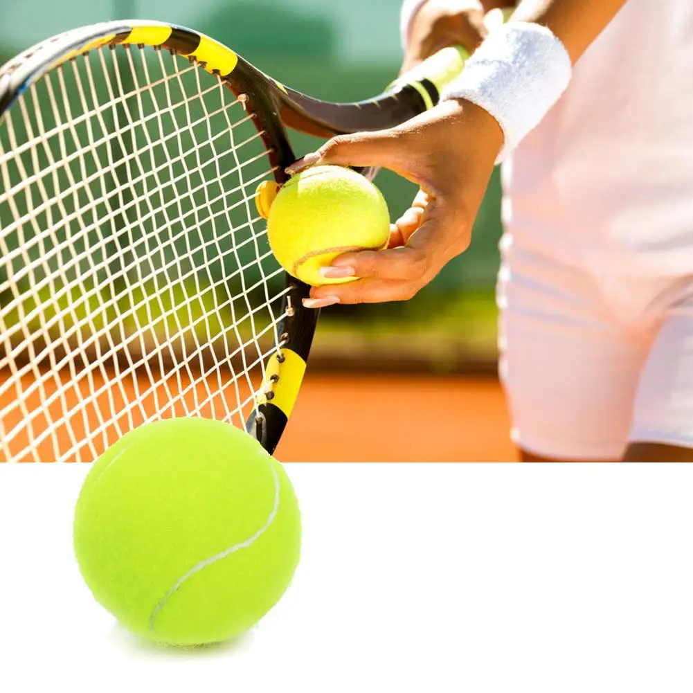 1 sztuk piłki tenisowe High Bounce praktyka szkolenia na zewnątrz elastyczność trwałe tenis dla psów Bite Chase i Chomp 6.3CM Dog Ball