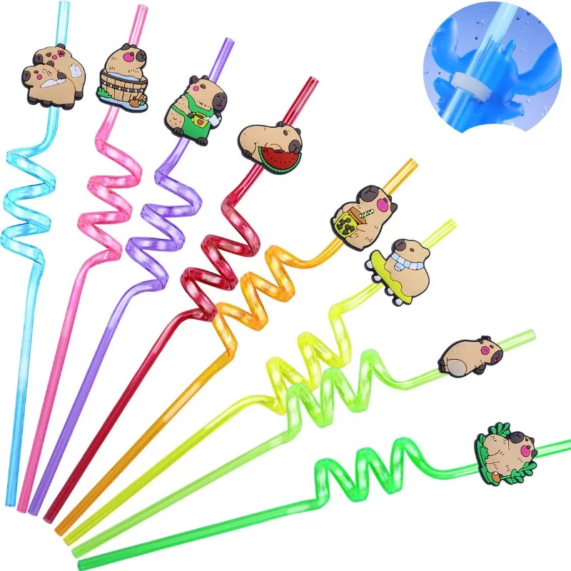New Capybara Birthday Party Decoration Girl Kid Capybara Birthday Tablecloth Plates Napkins Cups Tableware Balloons Party Favors view 6