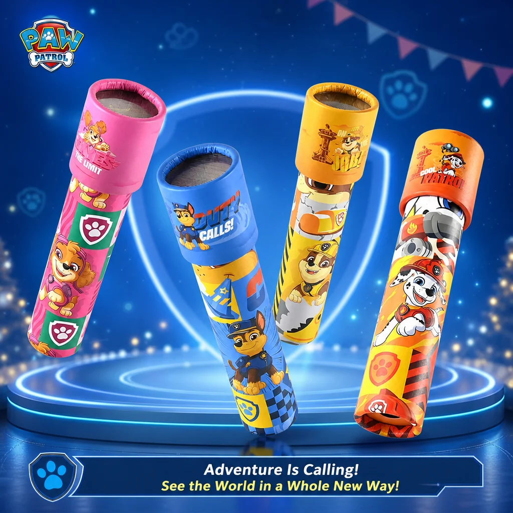 PAW Patrol Retro Kaleidoscope Telescope Educational Toy for Boys and Girls Kids Children Reward Gift Novelty Plaything