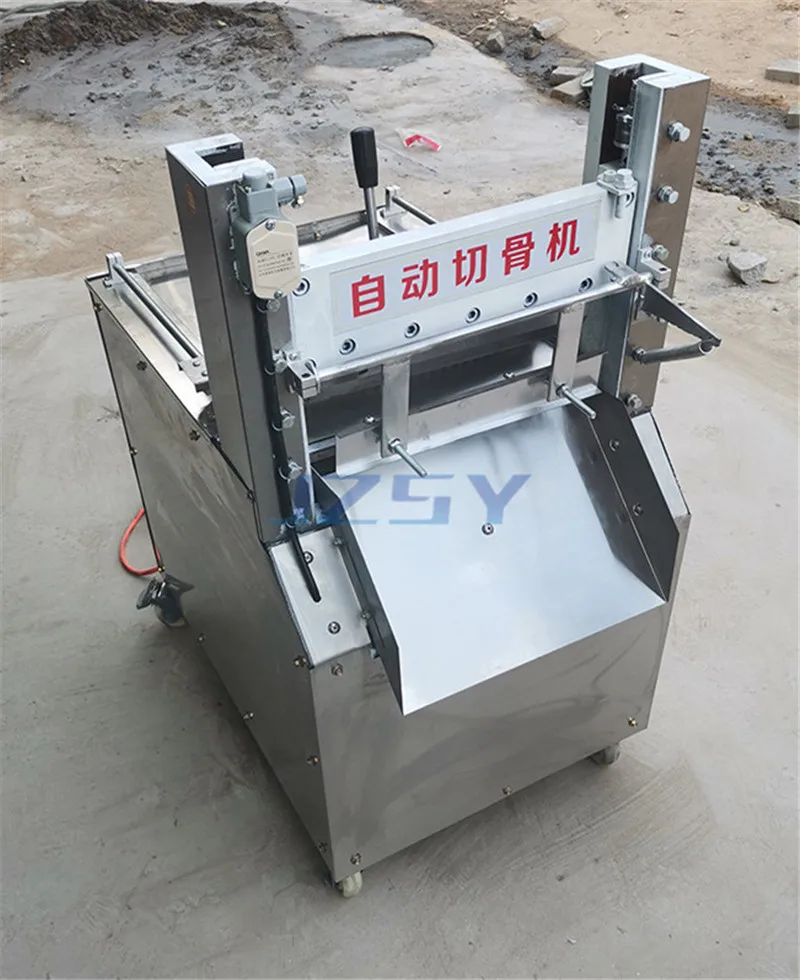 2022 الصناعية التلقائي قطع العظام القاطع اللحوم المجمدة لحم الخنزير آلة تقطيع خنزير Trotter معدات القطع متعددة الوظائف