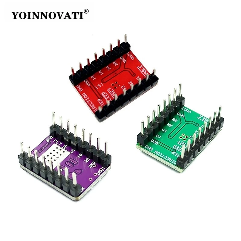 3D Printer Parts A4988 DRV8825 Stepper Motor Driver With Heat Sink for SKR V1.3 1.4 GTR V1.0 RAMPS 1.4 1.6 MKS GEN V1.4 Board