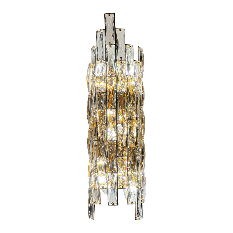 

Light luxury European simplicity, stair wall lamp French high-end villa, bed and breakfast hotel aisle, corridor room