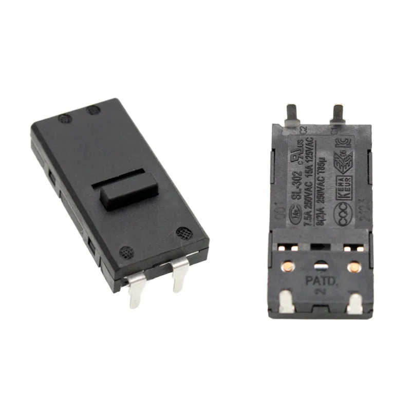 Original SL-302 sliding toggle switch hair dryer, electric blanket, 4-pin, 2-speed, 0-1, 15A, 125V