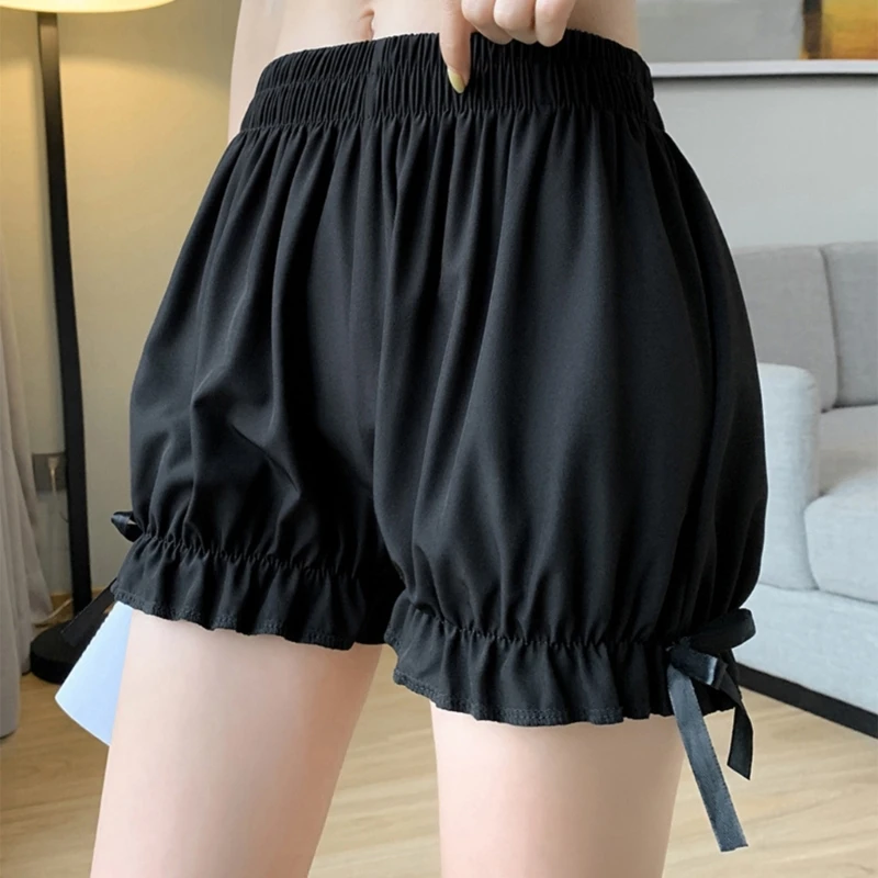 Modische Sicherheitshose aus Eisseide, Boxershorts, Rüschenhose, Unterwäsche