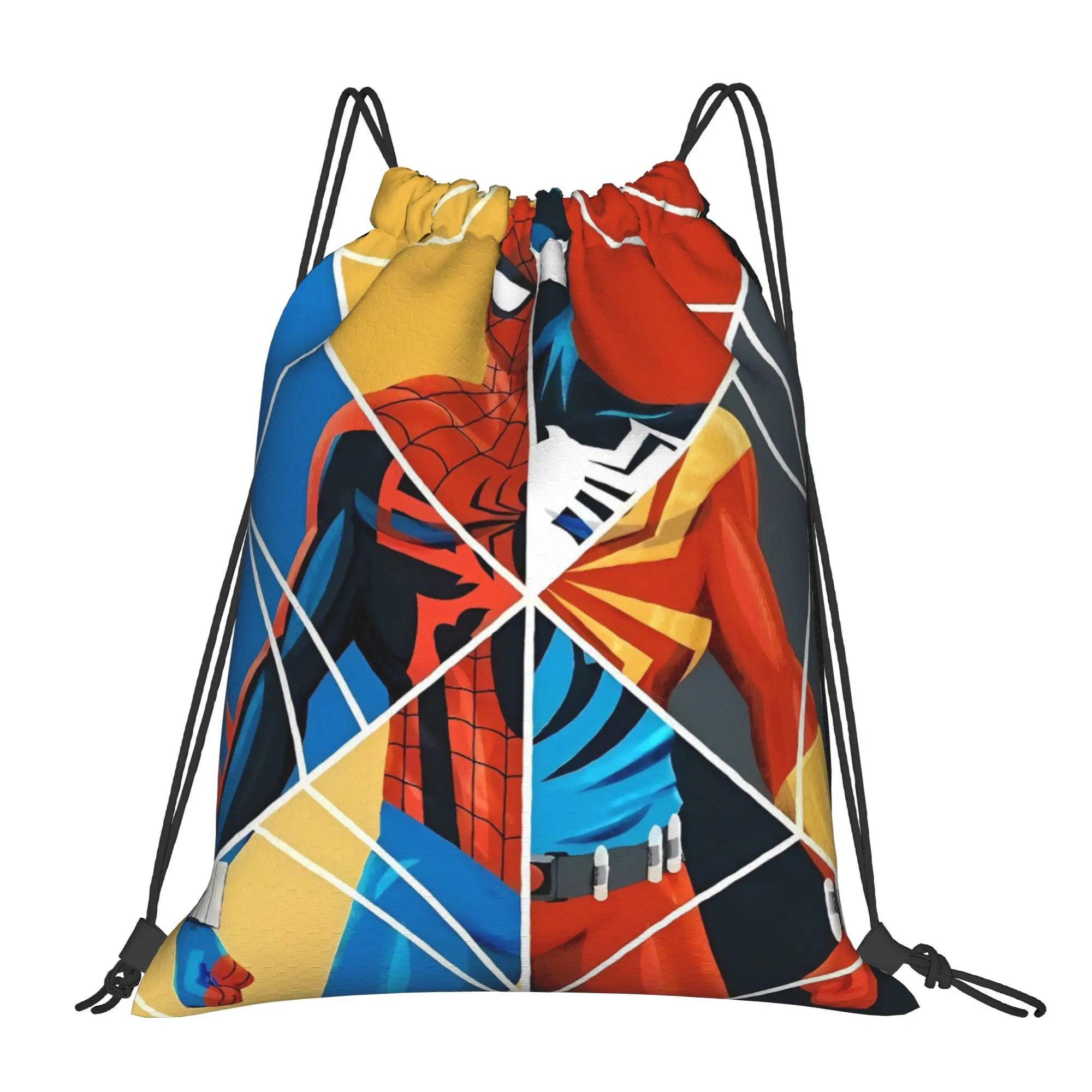 Drawstring Bag S-Spiders Heroes Backpack  Folding Folding Travel Sackpack String Bags For Men