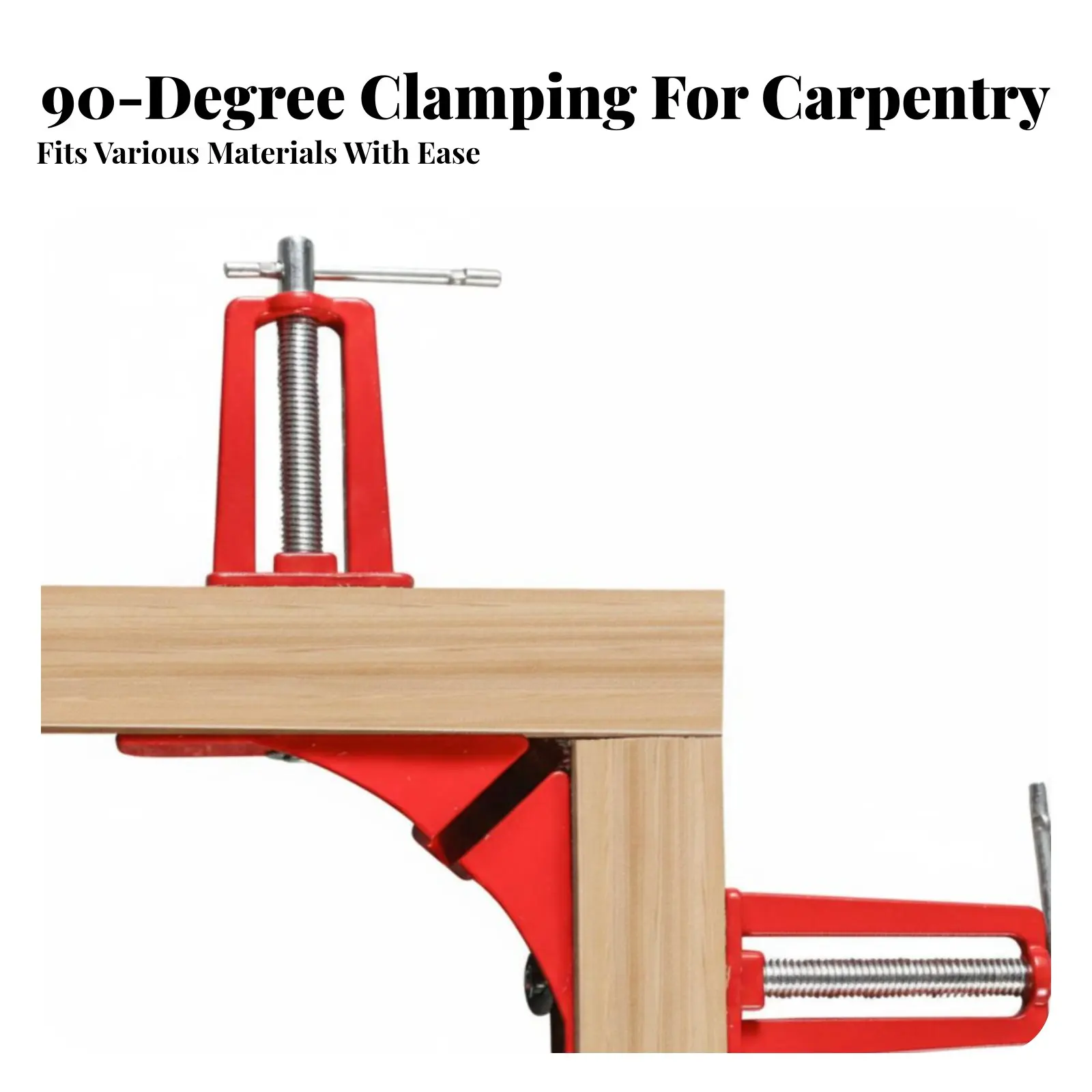 Aluminum Alloy Right Angle Clamp Versatile 90 Degree Corner Clamp L-Shaped Clamping Square Easy to Use Workshop Supply - view 3