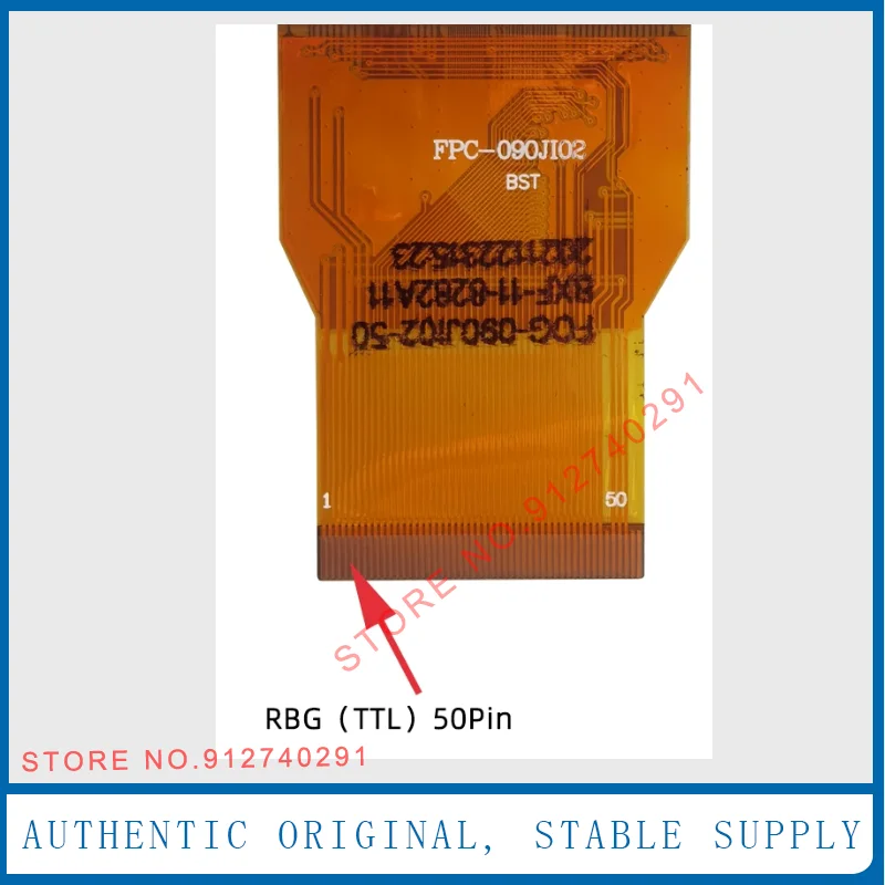 For 9 Inch RGB 50Pin SH090JGI50 SH090JGI60 1024*600 Full View IPS450 High Brightness Outdoor Wide  LCD Display Screen