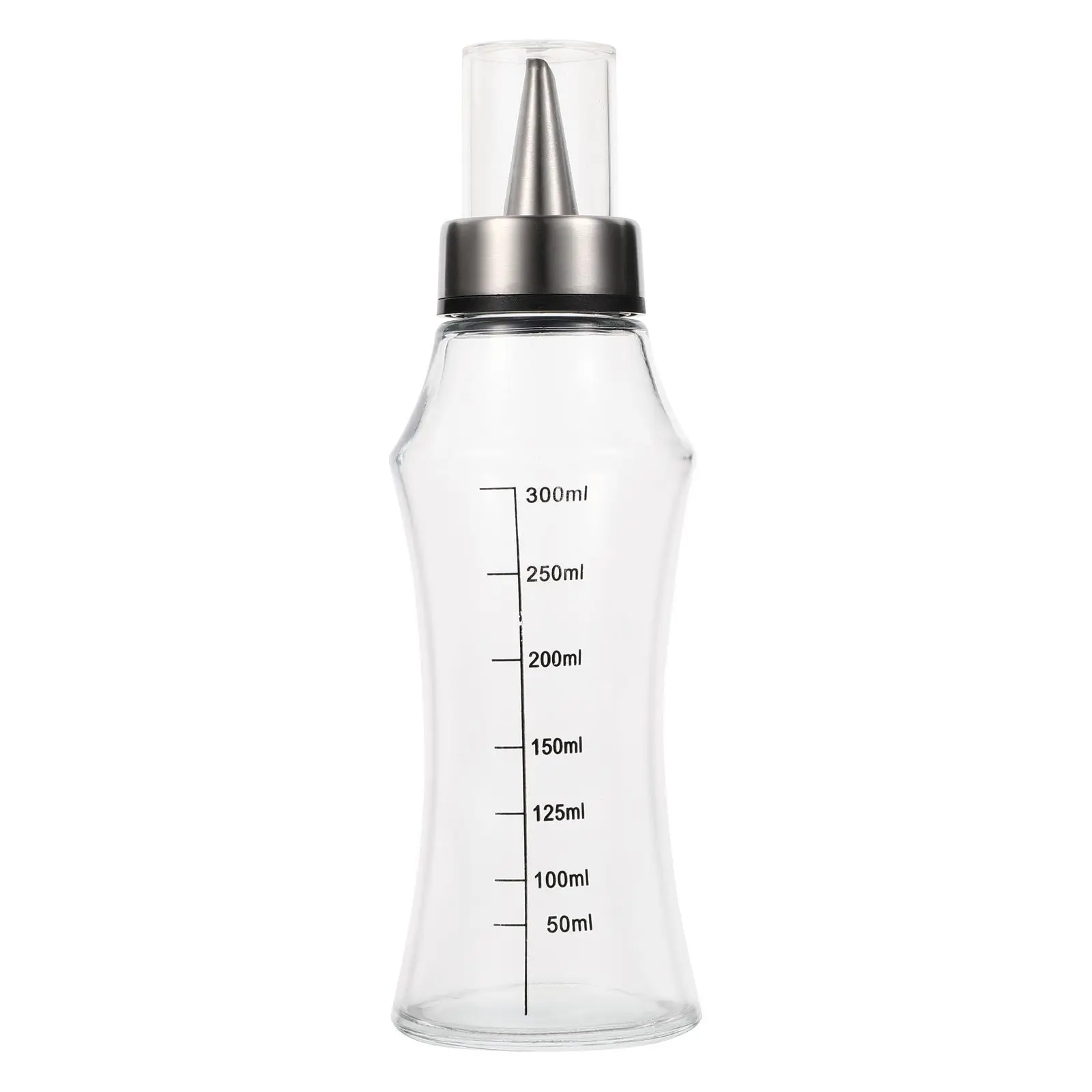 

1Pcs Glass Oil Dispenser Stainless Steel Leakproof Olive Vinegar Bottle with Backflow Design Kitchen Gadget for Home Bbq Picnic