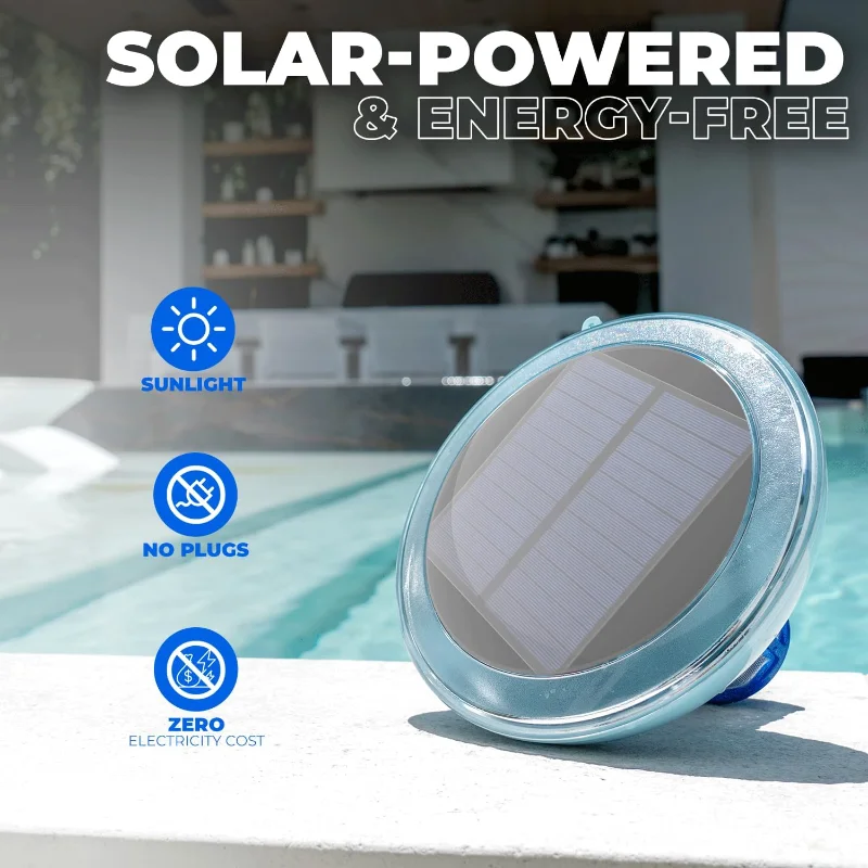 XtremepowerUS Solar Swimming Pool Clarifier Reduce Chlorine up to 30,000Gal Prevent Cloudy Water Purifier