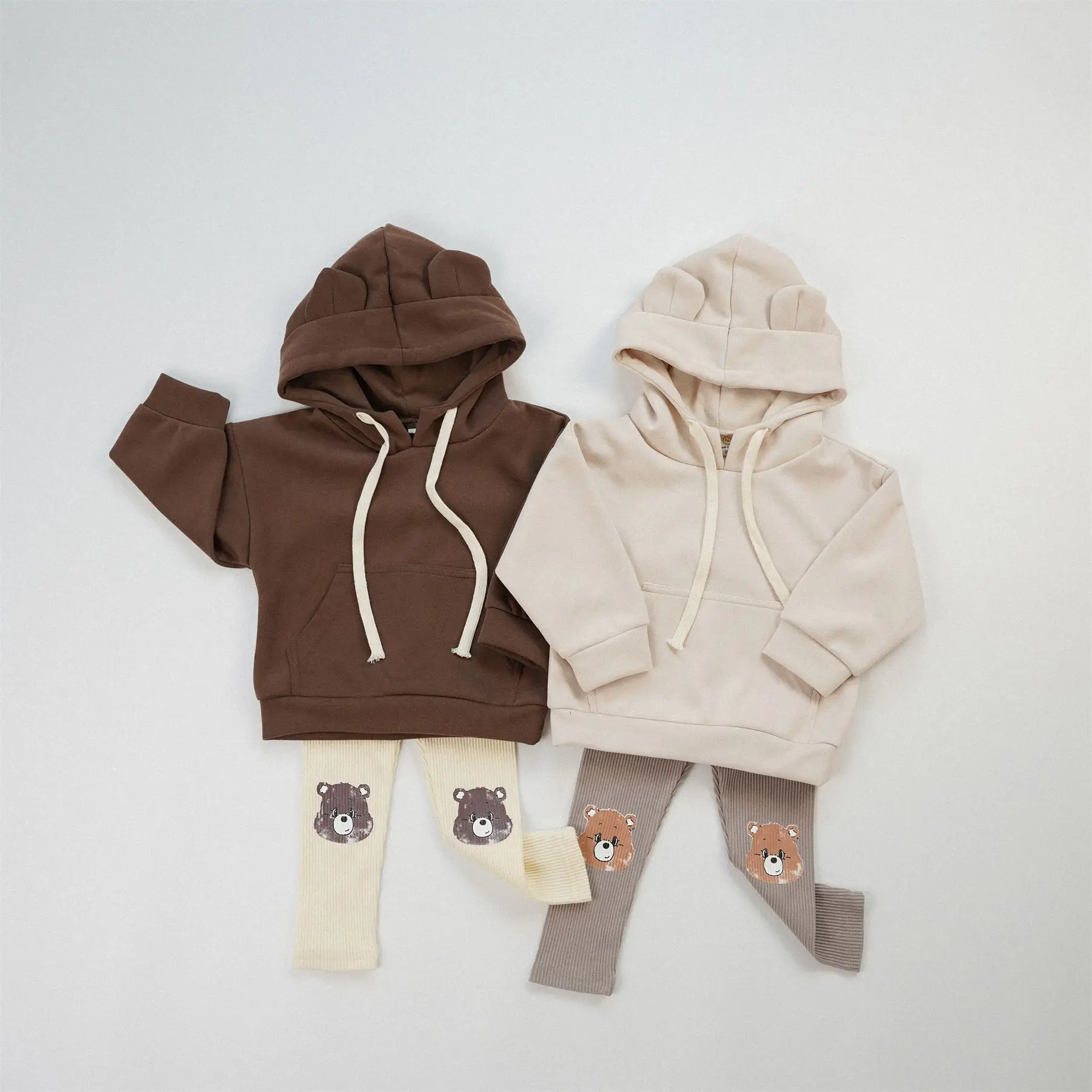 

Autumn New Children Long Sleeve Hooded Sweatshirt Solid Boys Girls Casual Pocket Hoodie Baby Cotton Pullover Tops Kids Clothes