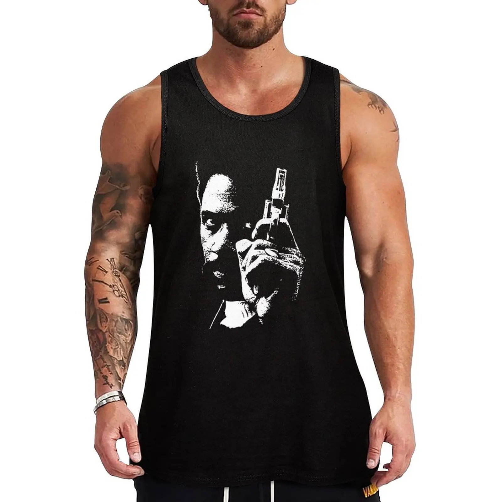 

Movies 1970 Blaxploitation Songs African American Billy Jack Awesome For Movie Fan Tank Top Men gym sportswear