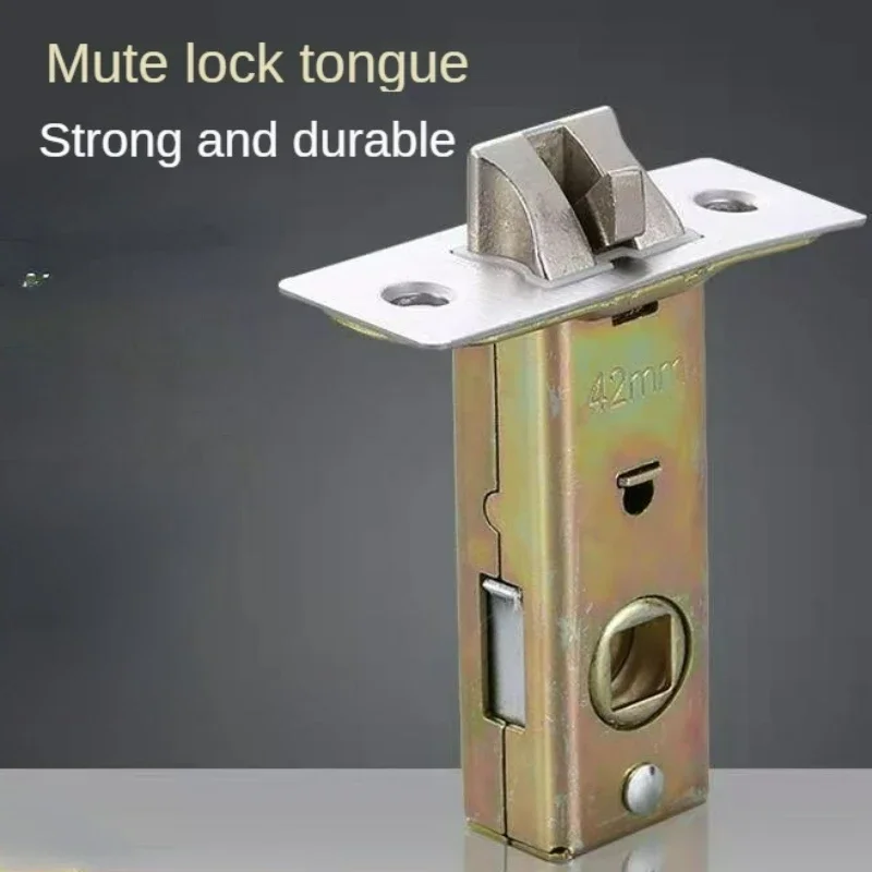 Toilet Door Lock Small Tongue Bathroom Door Lock Tongue Room Door Lock Core Single Tongue Toilet Door Interior Lock Accessories