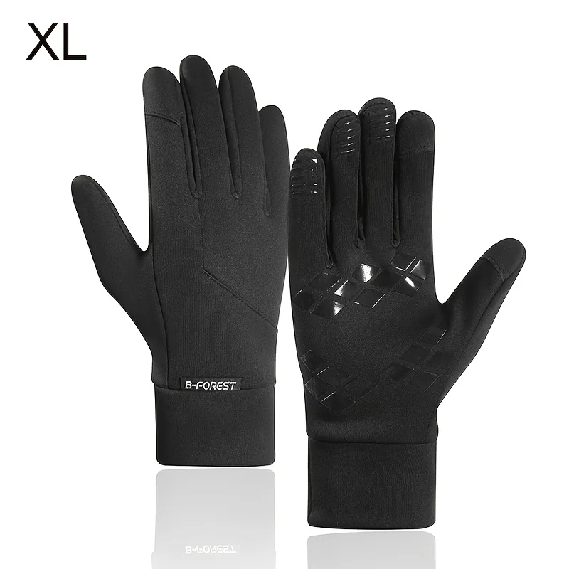 AliExpress Winter Men's Women's Colorblock Warm Gloves Cycling Gloves Soft Anti Slip Touchscreen Gloves Outdoor Sports Skiing Gloves