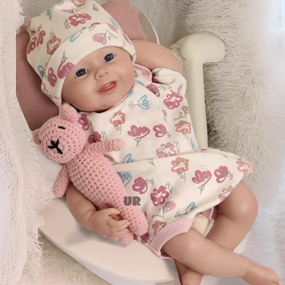 

18-дюймовые куклы реборн для девочек, реалистичные куклы реборн для всего тела, силиконовая ручная роспись кожи, кукла новорожденного для детей от 3 лет, игрушка