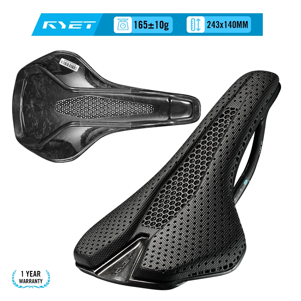 

Велосипедное седло RYET 165 г, 3D-печатное, с карбоновыми рельсами 7x9 мм, эргономичное сиденье для шоссейных, горных, гравийных, кросс-кантри и городских велосипедов, комфортная подушка, аксессуар