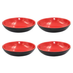 4pcs Round Sauce Dishes Food Dipping Bowls Seasoning Dish Appetizer Plates