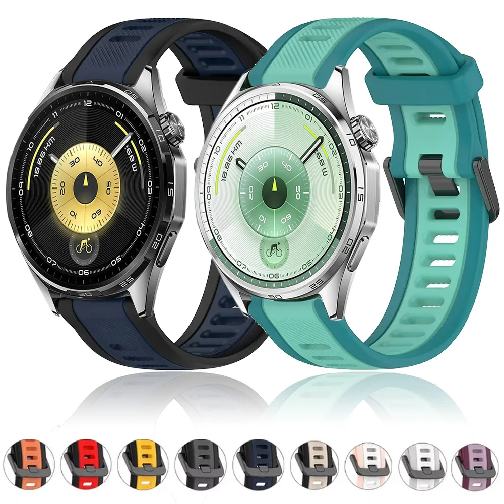 22mm 20mm 18mm Sport-Silikonarmband für Huawei Watch 5 GT6/5 Pro GT6/5/4 46mm Uhrenarmband Xiaomi Watch 5 S5 S4 S3 S2 S1 Zubehör