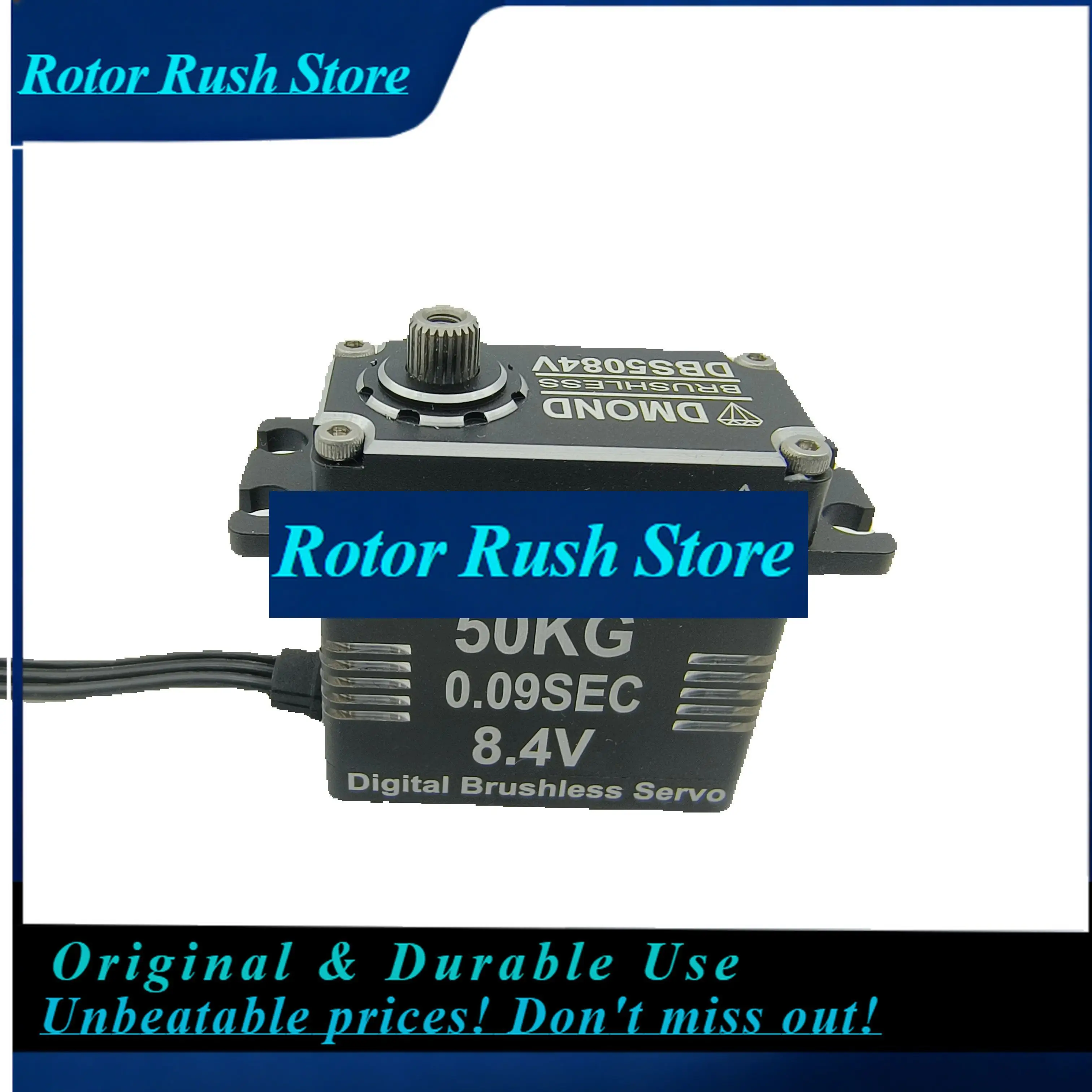 Бесщеточные моторы RoRuSDMOND DBS6084V 60 кг, DBS5084V 50 кг, DBS3884V 38 кг, 8.4В, IP68, водонепроницаемые, для радиоуправляемых машин 1/8, 1/10, краулеров, багги, грузовиков