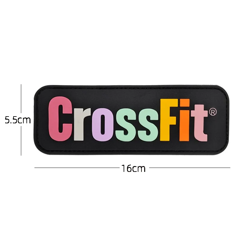 CrossFit PVC Colloid 3D Fancy Outdoor Backpack Patches Game 2020 Military Armband Badges Hook and Loop Clothes Sticker Appliques