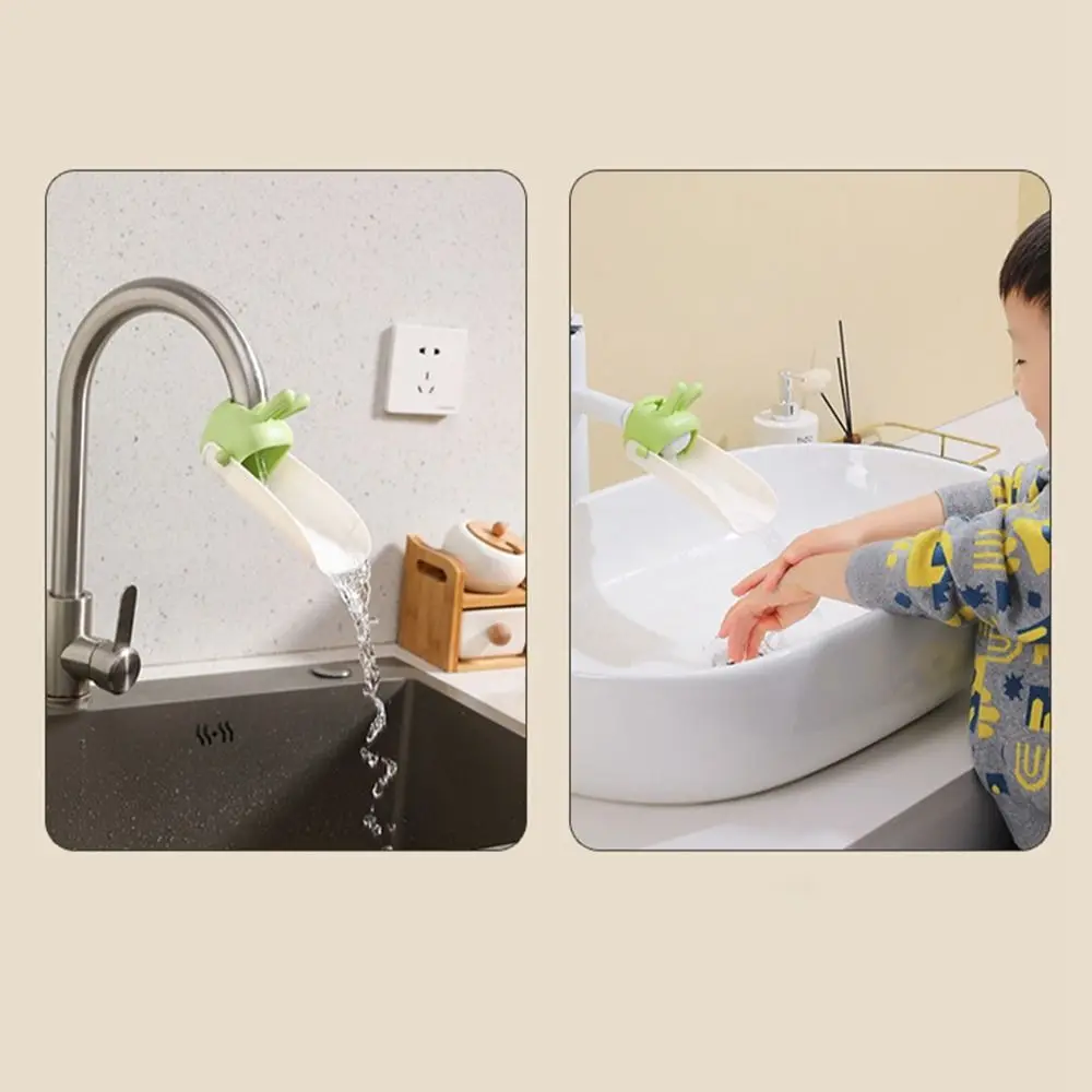 Children Bathroom Rabbit Tap Faucet Extender Water-saving Cartoon Kids Baby Wash-hand Faucet Extension Bathroom Accessories