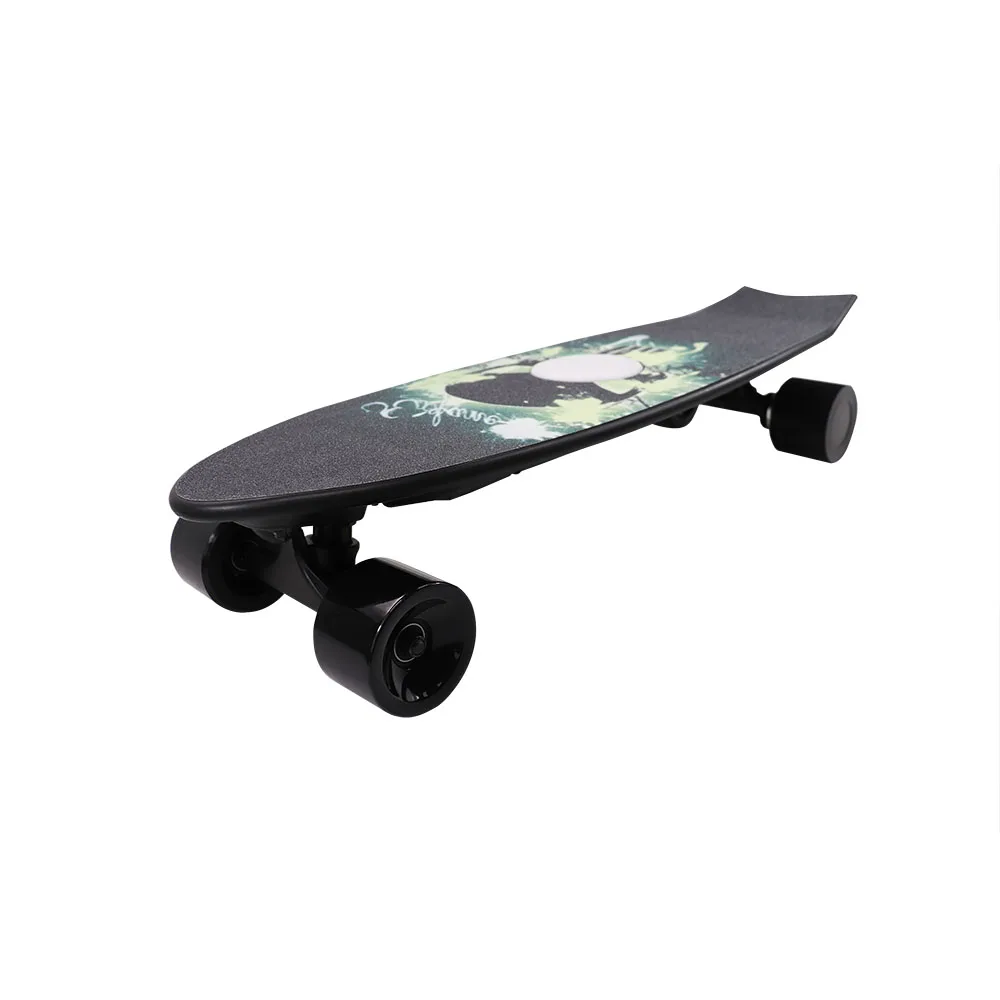 Skateboard Listrik Berkualitas Tinggi dengan Remote, Fishboard Dewasa 40mph, Skateboard Mini Listrik, Skateboard Kayu