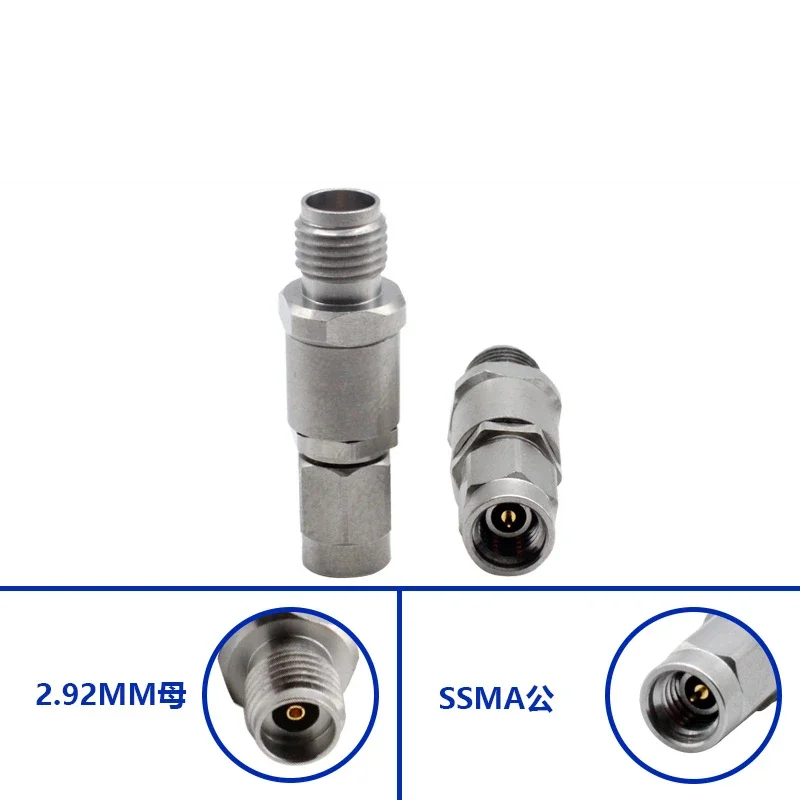 

2.92MM Female to SSMA Male Millimeter Wave High Frequency Adapter 40GHZ Stainless Steel