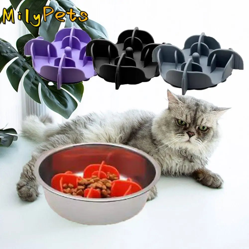 

Durable Silicone Dog Slow Feeder Safe Soft Pet Slow Food Bowl Wear Resistant Anti Choking Puppy Feeding Bowl Small Dogs