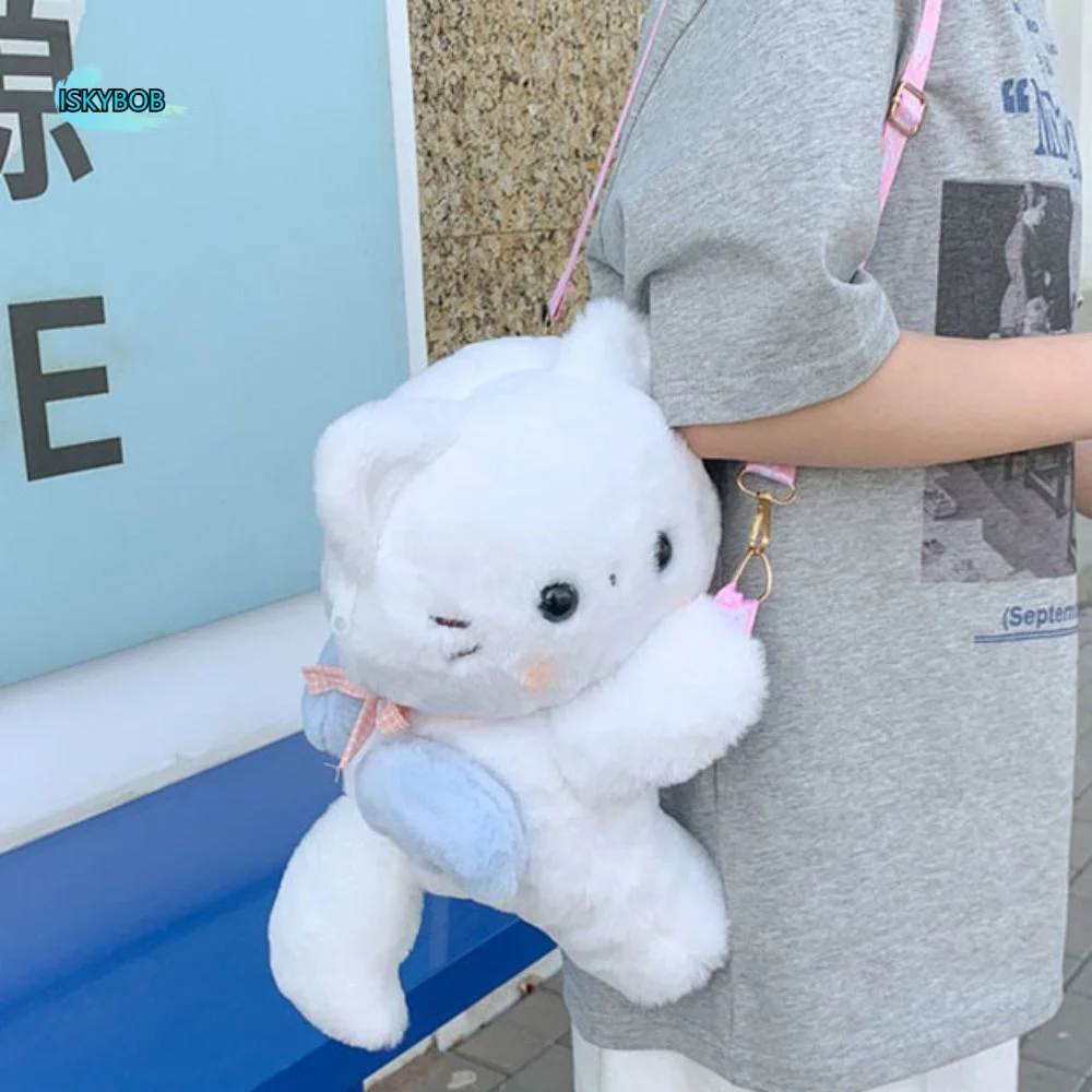 

Cute Korean Style Crossbody Bag JK Lolita Children's School Bag Panda Soft Animal Shoulder Bag Birthday Gifts