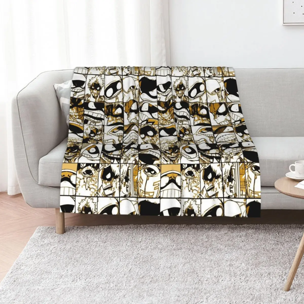 Fat gum- collage color version Throw Blanket Plaid on the sofa Luxury Thicken Thin Vintage Sofa Quilt Heavy Blankets