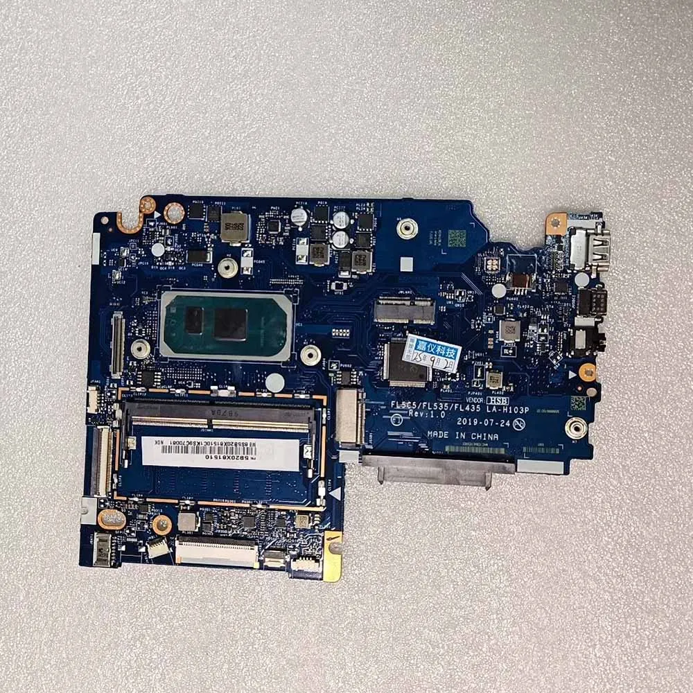 For Ideapad S340-15IIL Laptop Motherboard With I5-1035G1 4G LA-H103P Notebook Mainboard Accessories tested 100% work