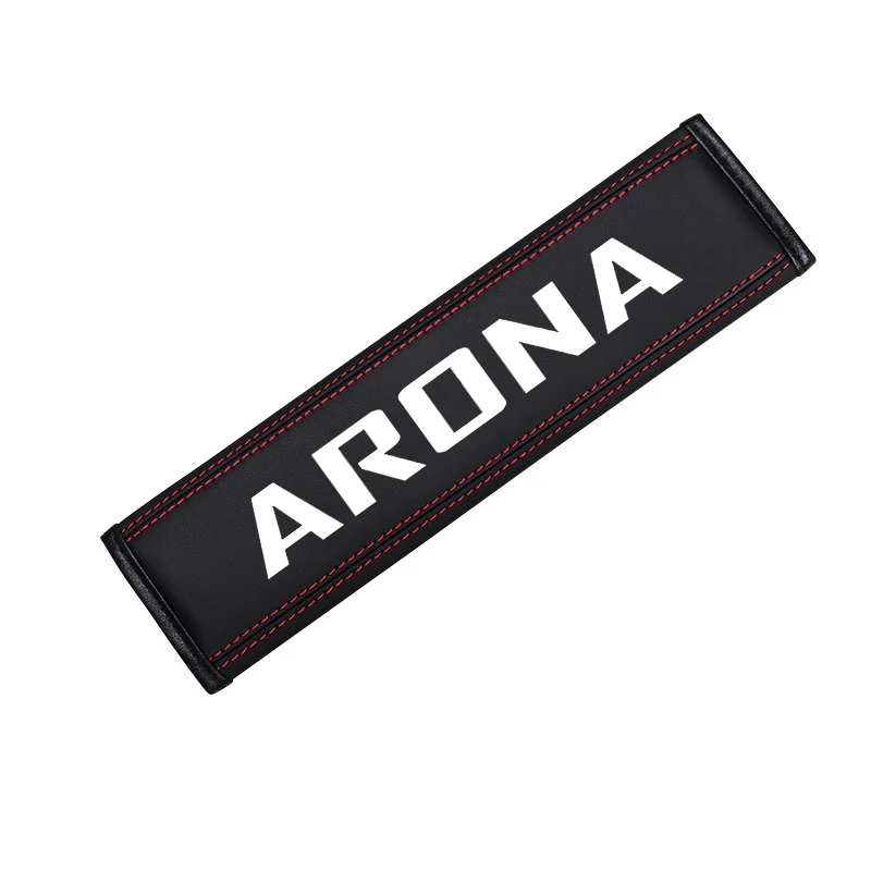 For SEAT Arona car styling accessories  Top leather material automotive seat belt cover shoulder protector