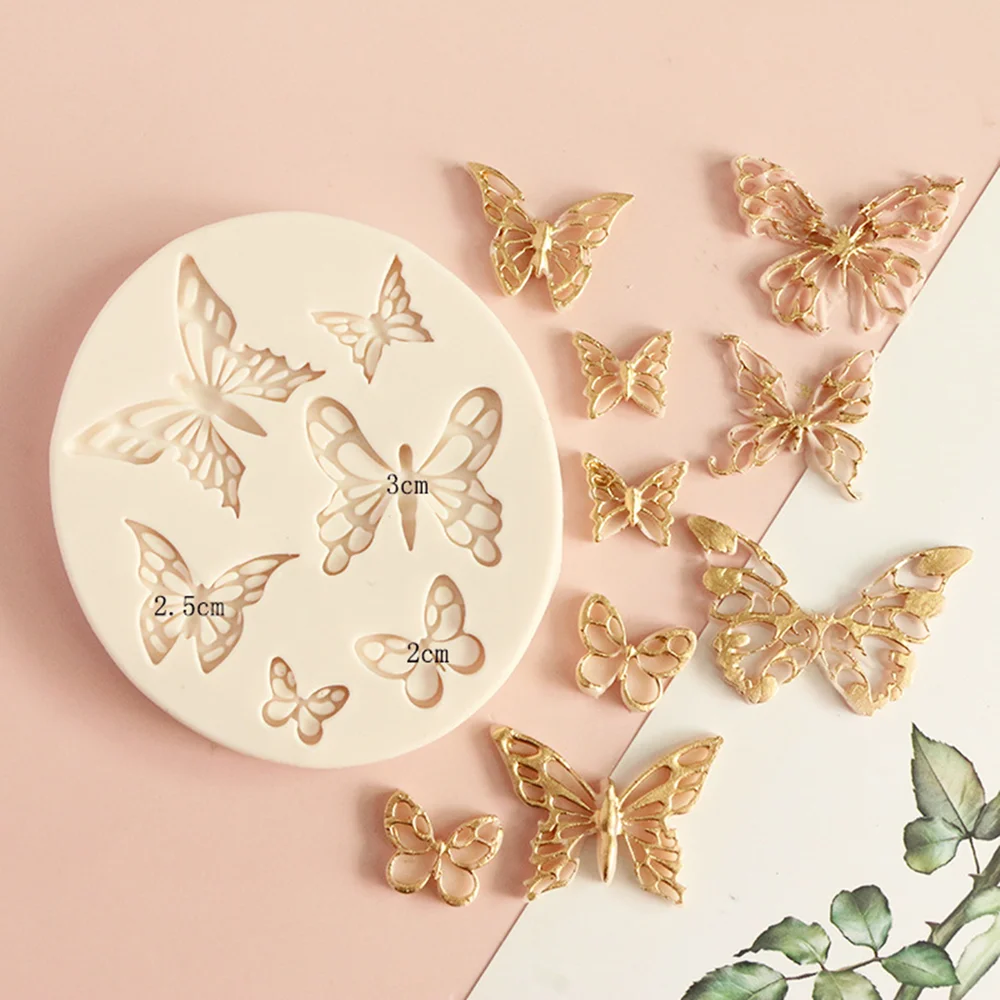 Butterfly Fondant Silicone Mold Sugarcraft Wedding Cake Decorating Tools Resin Chocolate Molds Mold For Baking