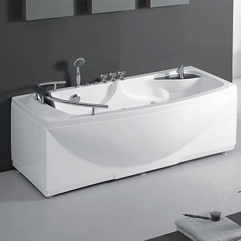 

STLFHotel Waterfall Acrylic Couple Colored Light Bubble Bath Hotel Surfing Massage Bath Bath Thermostatic Intelligence