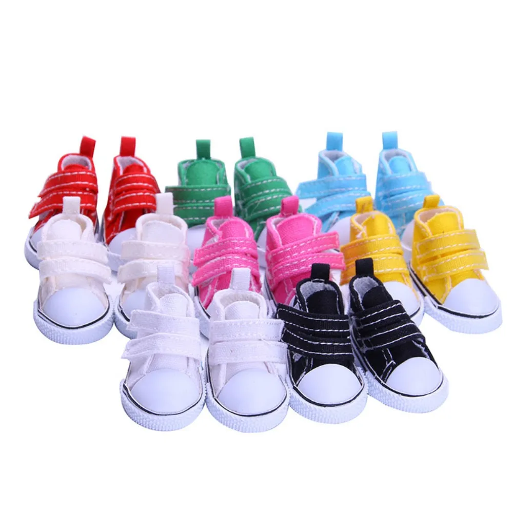 5cm  Casual for BJD Doll Shoes Replacement Hand-made Canvas Shoes Multiple Styles DIY Doll Changing Doll Children Toys