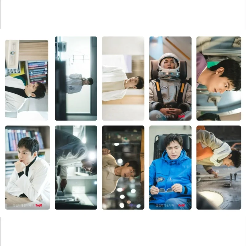 10PC/SET Korean Idol Lee Minho Magazine Cover Poster Card Stickers Li Minhao Lifestyle Photos Bus Meal Phone Notebook DIY Decor