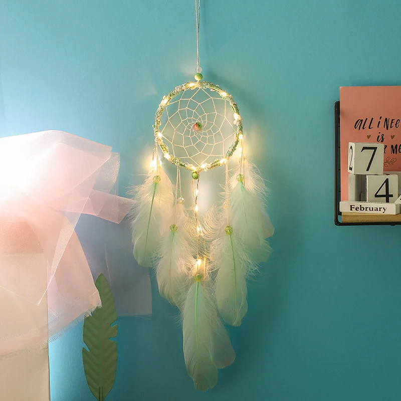 Handmade Dream Catcher Ornament Creative Bell Girl's Heart Best Friend Birthday Gift Indoor Hanging Decoration Home Decor